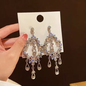 Rhinestone Hoop Earrings
